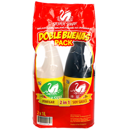 Silver Swan Value Pack Soy Sauce & Vinegar 2x1 liter
