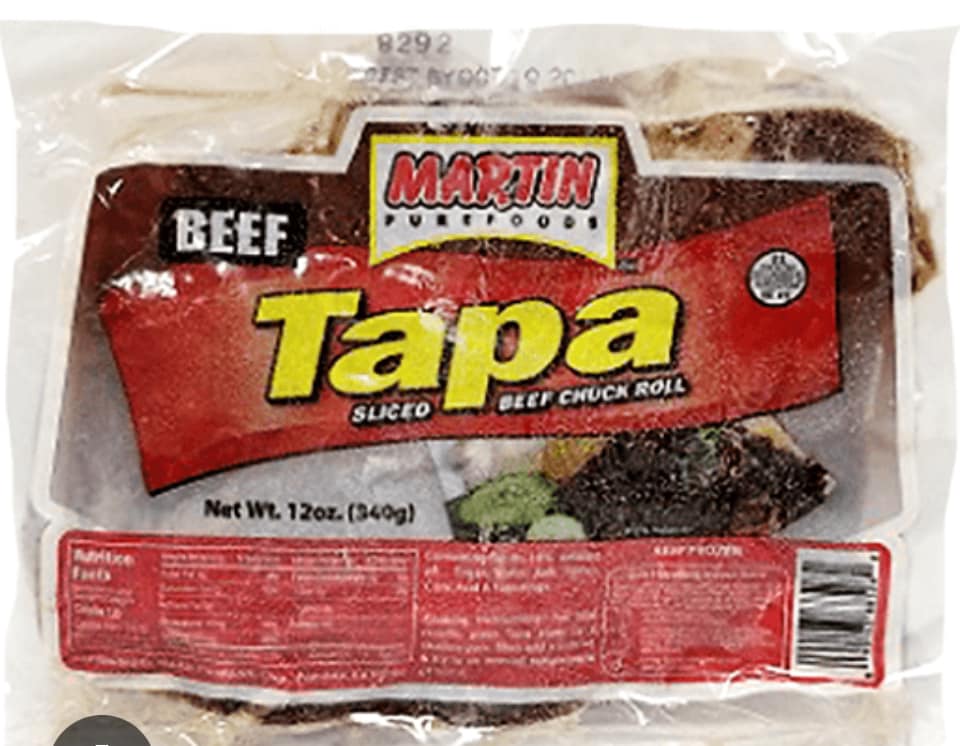 Martin Purefoods Beef Tapa (Sliced Beef, Chuck Roll) - 12 oz