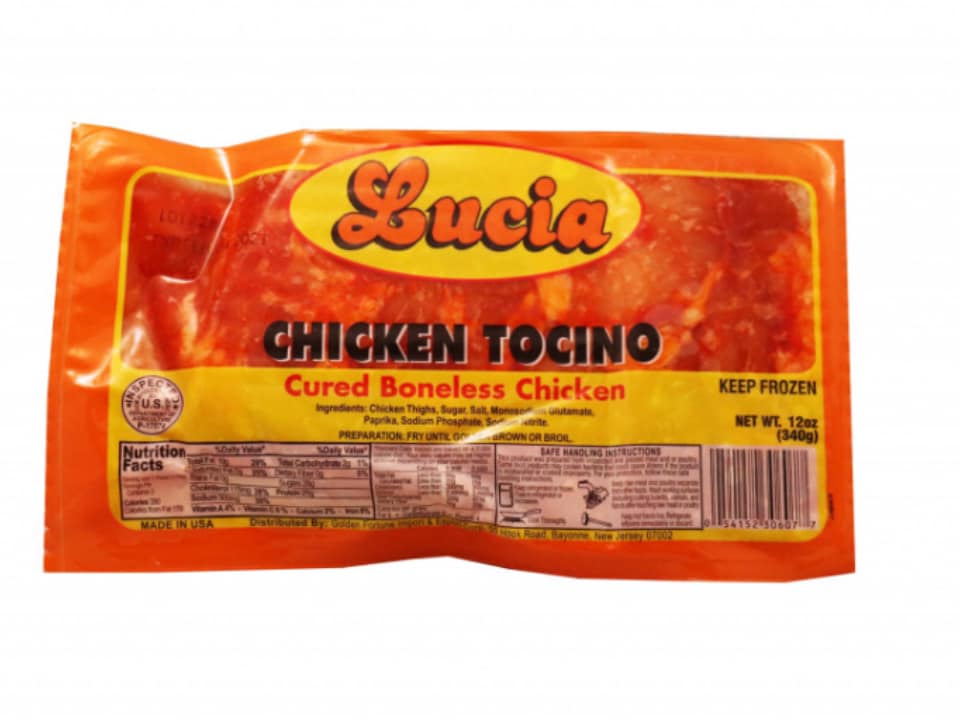 Lucia Chicken Tocino (Cured Boneless Chicken) - 12 oz