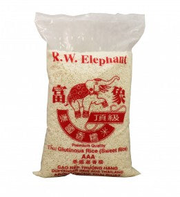 R.W. Elephant Thai Glutinous Rice (Sweet Rice) net wt. 5 lbs. (2.27 kg)