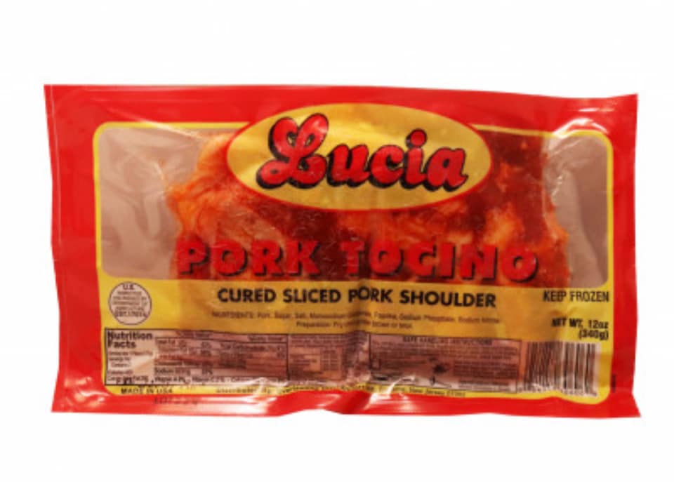 Lucia Pork Tocino (Cured Sliced Pork Shoulder) - 12 oz