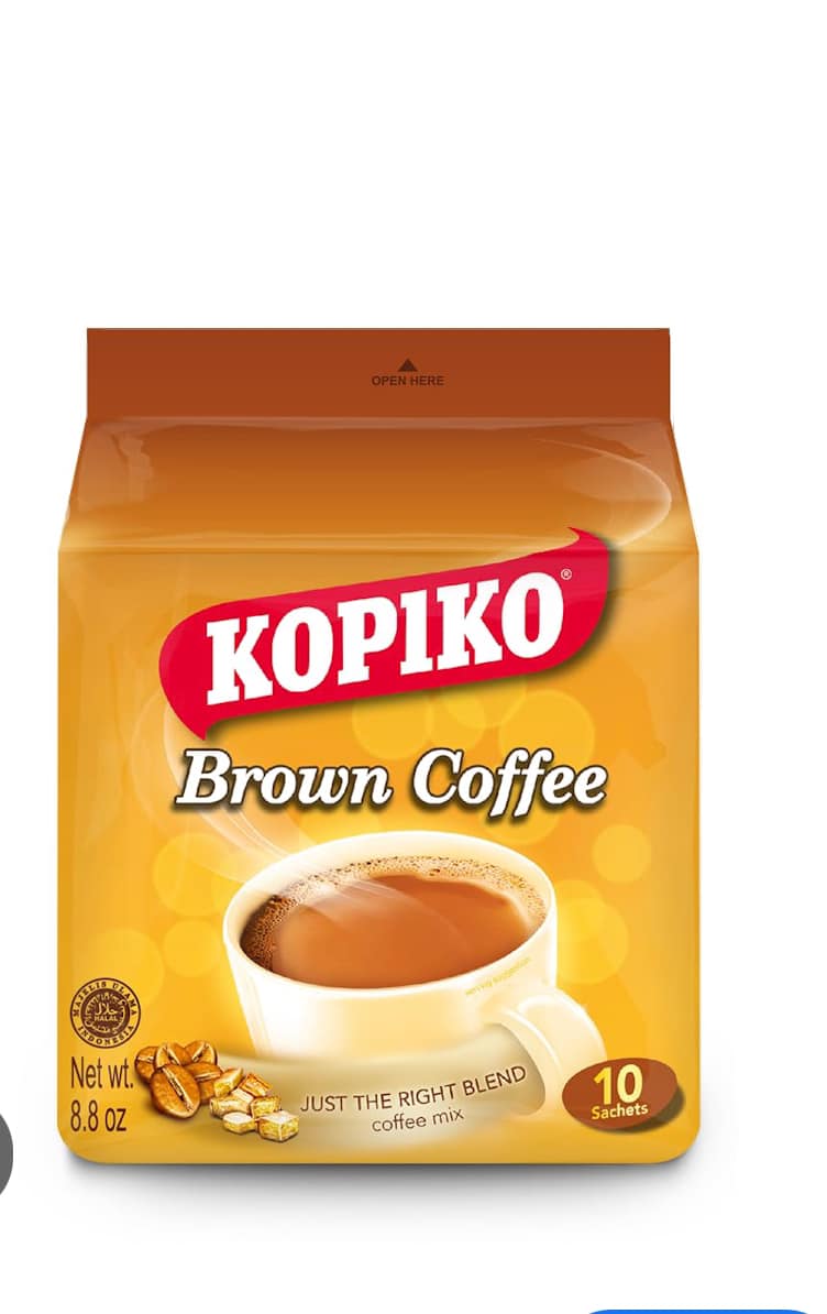 Kopiko Instant Brown Coffee (10 sachets) - 8.8 oz