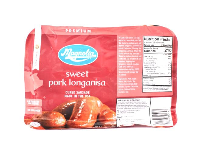 Magnolia Sweet Pork Longanisa (Cured Sausage) 10 oz – FILfaves