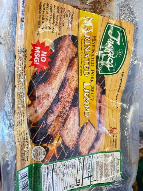 Tropics Marinated Liempo 12 oz