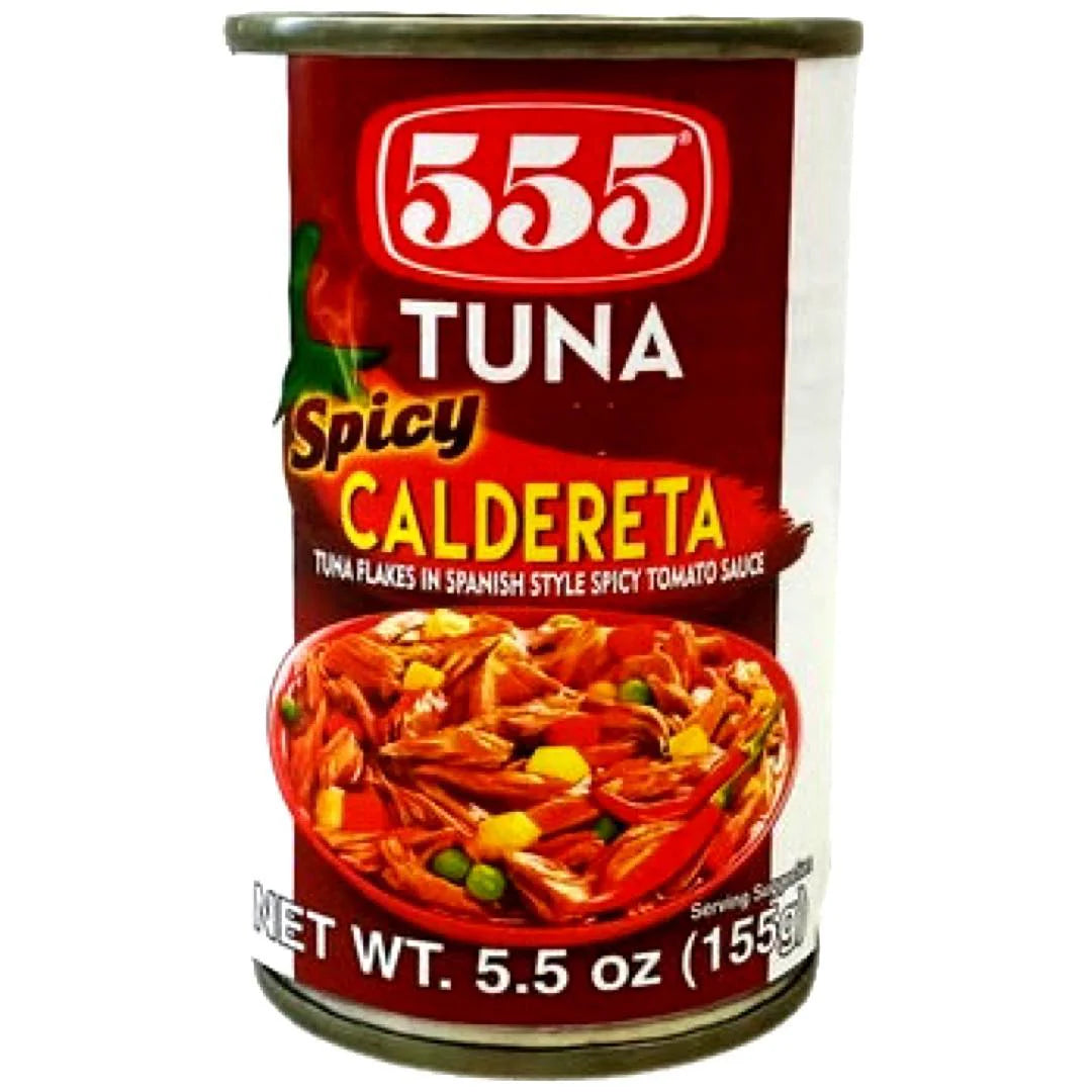 555 Tuna Flakes Caldereta Spicy 155g