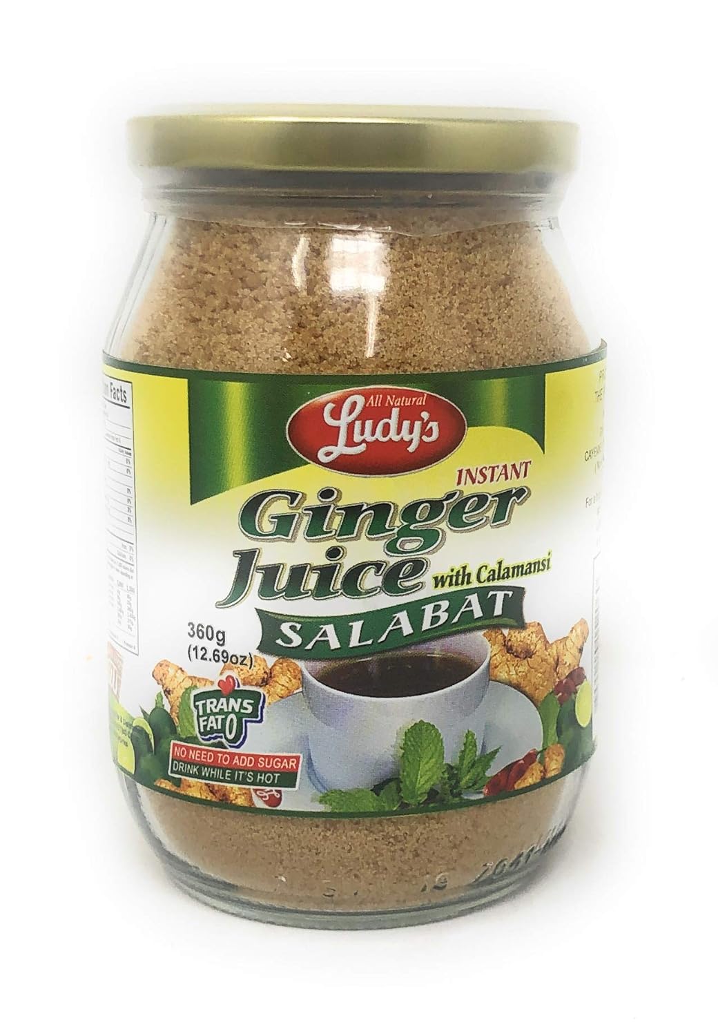 Ludy's Instant Ginger Juice with Calamansi (Salabat) Big 12.69 oz (360 g)