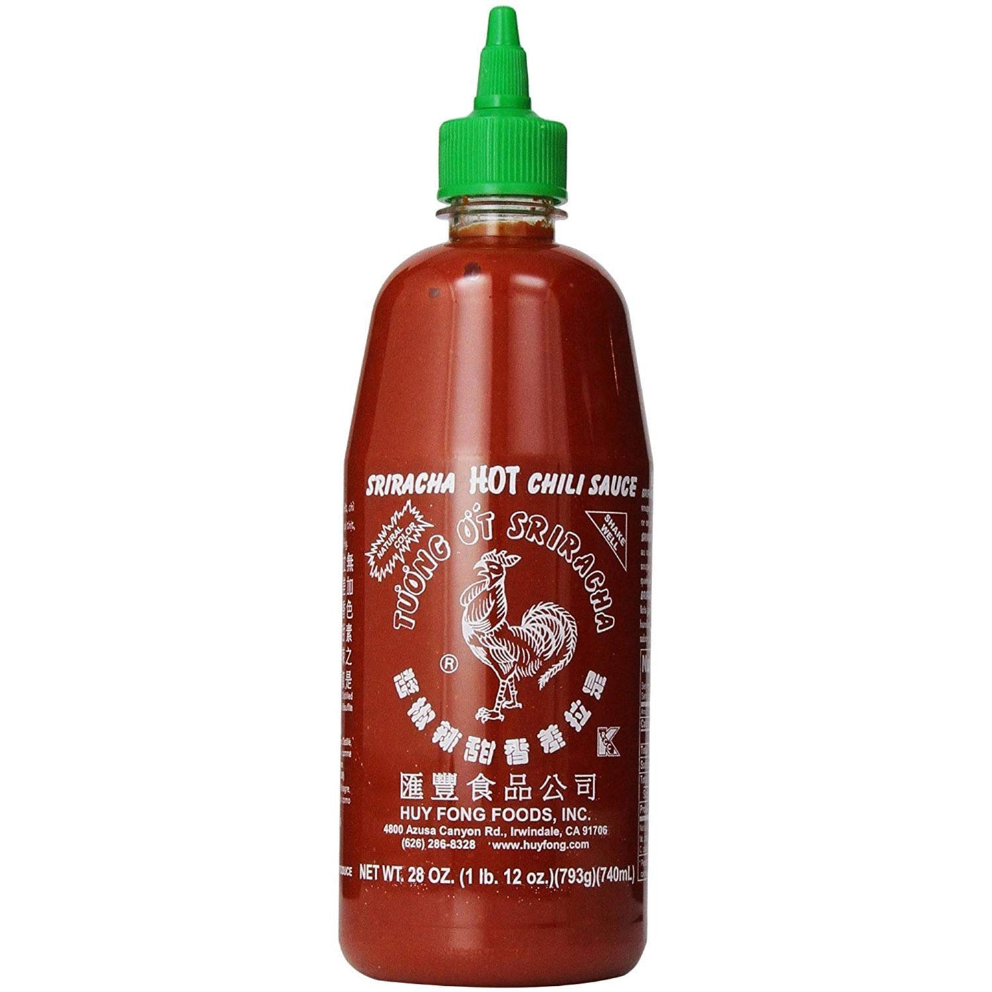 Tuong Ot Sriracha Hot Chili Sauce - 17 oz (481 g)