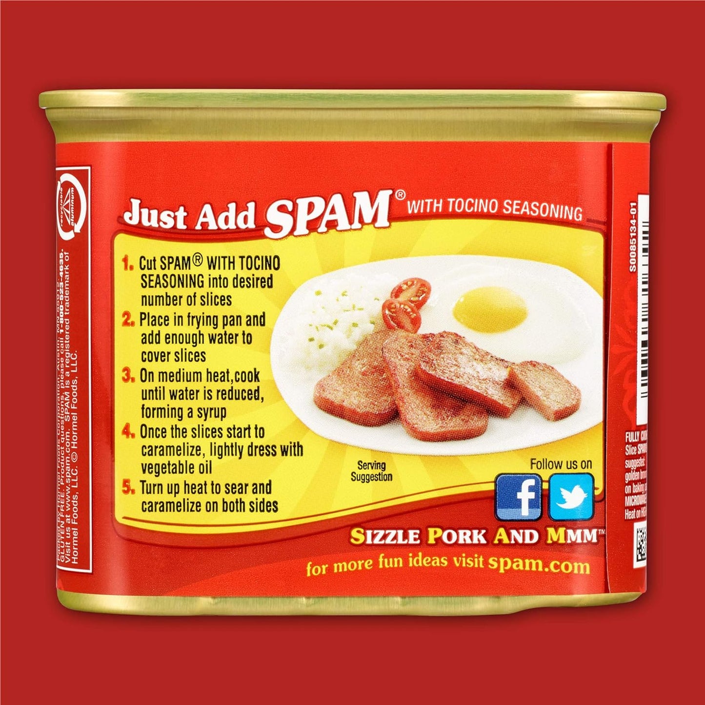 Spam with Tocino Seasoning net wt. 12 oz (340 g)