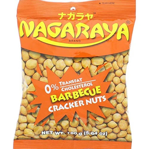 Nagaraya Barbecue Cracker Nuts Coated Peanuts - 5.64 oz