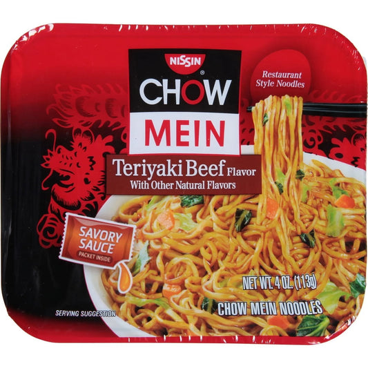Nissin Chow Mein Teriyaki Beef Flavor net wt. 4 oz