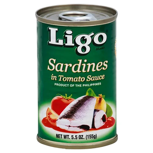 Ligo Sardines in Tomato Sauce net wt. 5.5 oz (155 g)