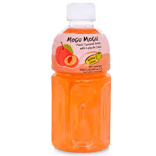 Mogu Mogu Peach Juice w/Nata - Small (320 ml)