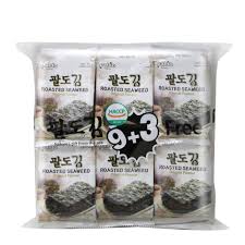 Paldo Roasted Seaweed Original Flavor Pack of 9+3