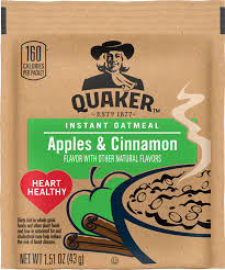 Quaker Oats  3 flavors 1 serving packet