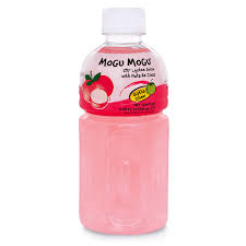 Mogu Mogu Lychee Juice w/Nata - Small (320 ml)
