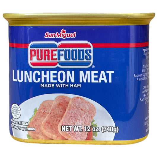 San Miguel Purefoods Luncheon Meat Made with Ham net wt. 12 oz (340 g)
