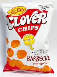 Leslie's Clover Chips BBq Corn Snack - 5.11 oz