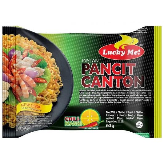 Lucky Me! Pancit Canton Chilimansi Flavor Chow Mein Noodles 6 Pack 12.70 oz (360 g)
