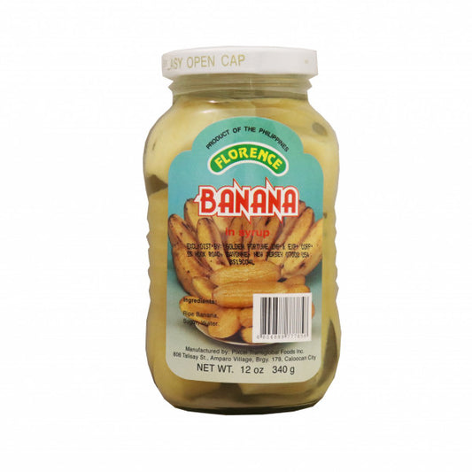 Florence Banana in Syrup net wt. 12 oz (340 g)