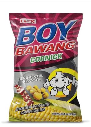 Boy Bawang Cornick Barbeque Flavor net wt. 3.17 oz