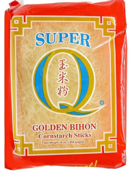 Super Q Golden Bihon (Cornstarch Sticks) net wt. 16 oz