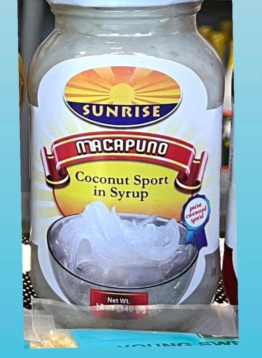 Sunrise Coconut Sport in Syrup (Macapuno) net wt. 12 oz (340 g)