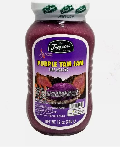 Tropics Purple Yam Jam Ube Halaya net wt. 12 oz (340 g)