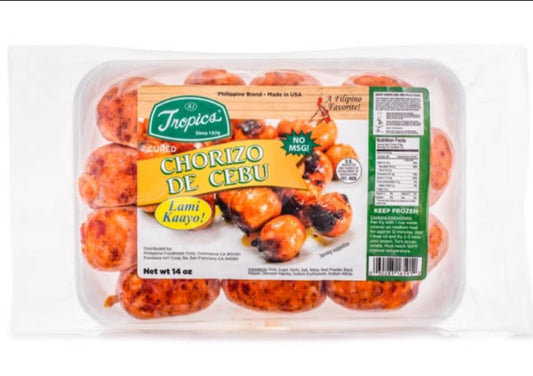 Tropics Cured Chorizo de Cebu - 14 oz