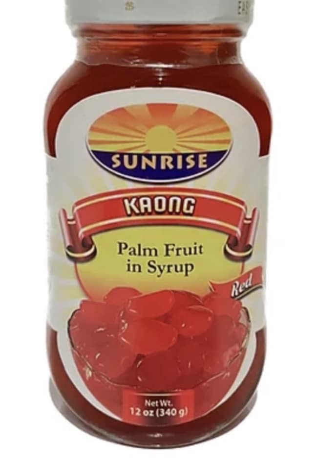 Sunrise Palm Fruit in Syrup (Kaong) net wt. 12 oz (340 g)