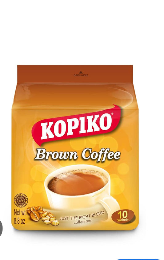 Kopiko Instant Brown Coffee (10 sachets) - 8.8 oz