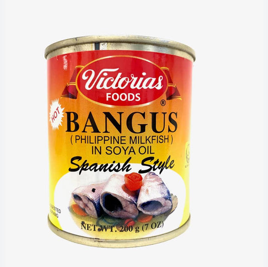 Victorias Foods Bangus (Philippine Milkfish) in Soya Oil, Spanish Style - 200 g