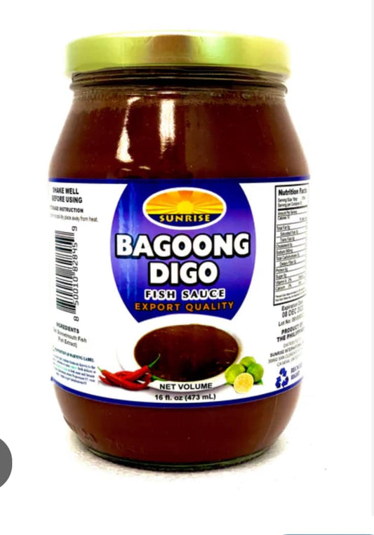 Sunrise Bagoong Digo Fish Sauce - 16 fl. oz