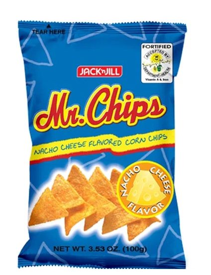 Jack 'n Jill Mr. Chips Nacho Cheese Flavored Corn Chips - 3.53 oz