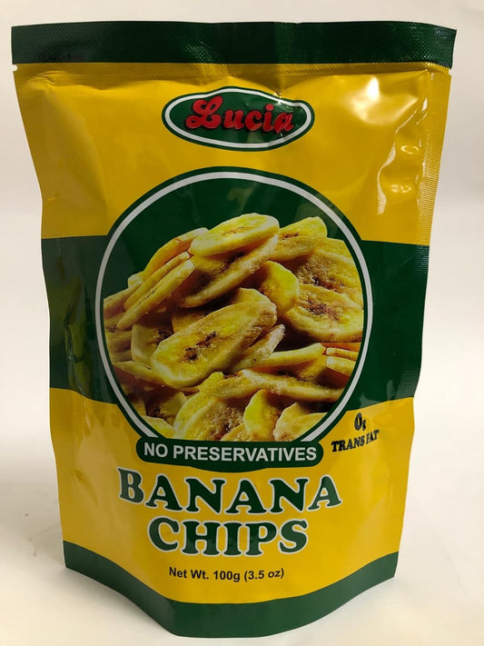 Lucia Banana Chips 3.5 oz (100 g)
