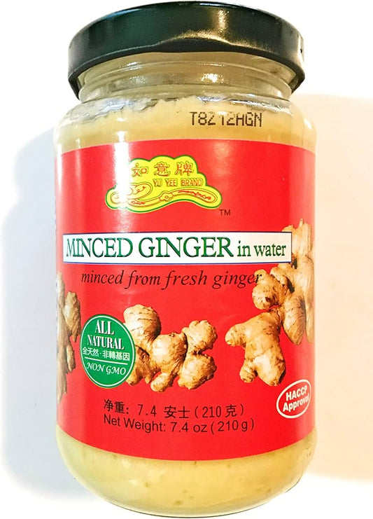 Yu Yee Brand Minced Ginger in water - 7.4 oz (210 g)