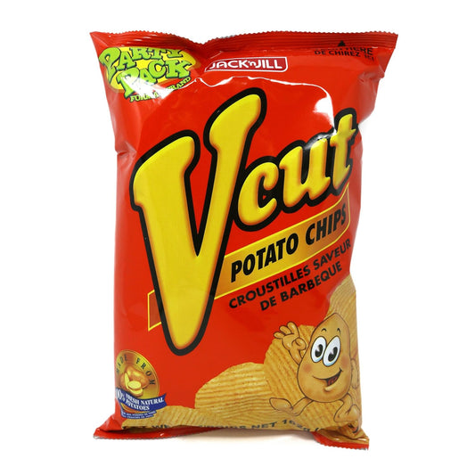 Jack 'n Jill V Cut Potato Chips Spicy Barbecue Flavor Party Pack 5.46 oz (155 g)