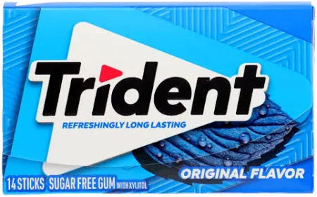 Trident Sugar Free Gum Original Flavor (14 sticks)