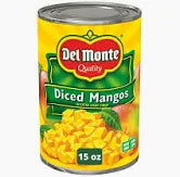 Del Monte Diced Mangos 15 oz